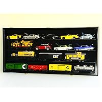 1/24 Scale Die-Cast Model 20 Cars Display Case Cabinet 98% UV Door Holds Up to 20cars, Black