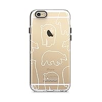 PureGear Motif Series for iPhone 6S Plus/6 Plus - Clear with White Bears