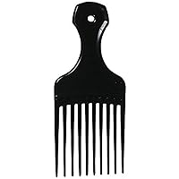Dukal DUK 567 Dawnmist Hair Pic Comb, Mini, Wide, Black, 5.25