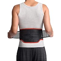 BMS-511 Lumbar Support Back Brace with 31 Powerful Magnets, Far Infrared Technology, Magnetic Therapy Belt, Pain and Stress Relief, Sciatica, Scoliosis, Herniated Disc, Large 36”-40”