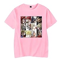 Men's Summer Record of Ragnarok Cartoon Print Fashion T-Shirt Short Sleeve Shirt