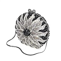 Crystal Purse Wedding Party Wallet Wallet Pack Diamond Diamond Sunflower Crystal Wallet (Color : 02)