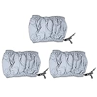 Elitzia Water Proof Hood Hair Micro Mist Steamer Machine Cap Spare Parts Accessory Hair Care Hairdressing Drying Colouring Hair Mask (3pcs Grey Water Proof)