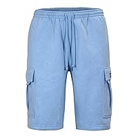 Men's Solid Fleece Cargo Shorts