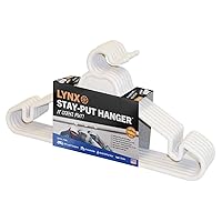 1200W Lynx Stay-Put Hanger (6 pack), White