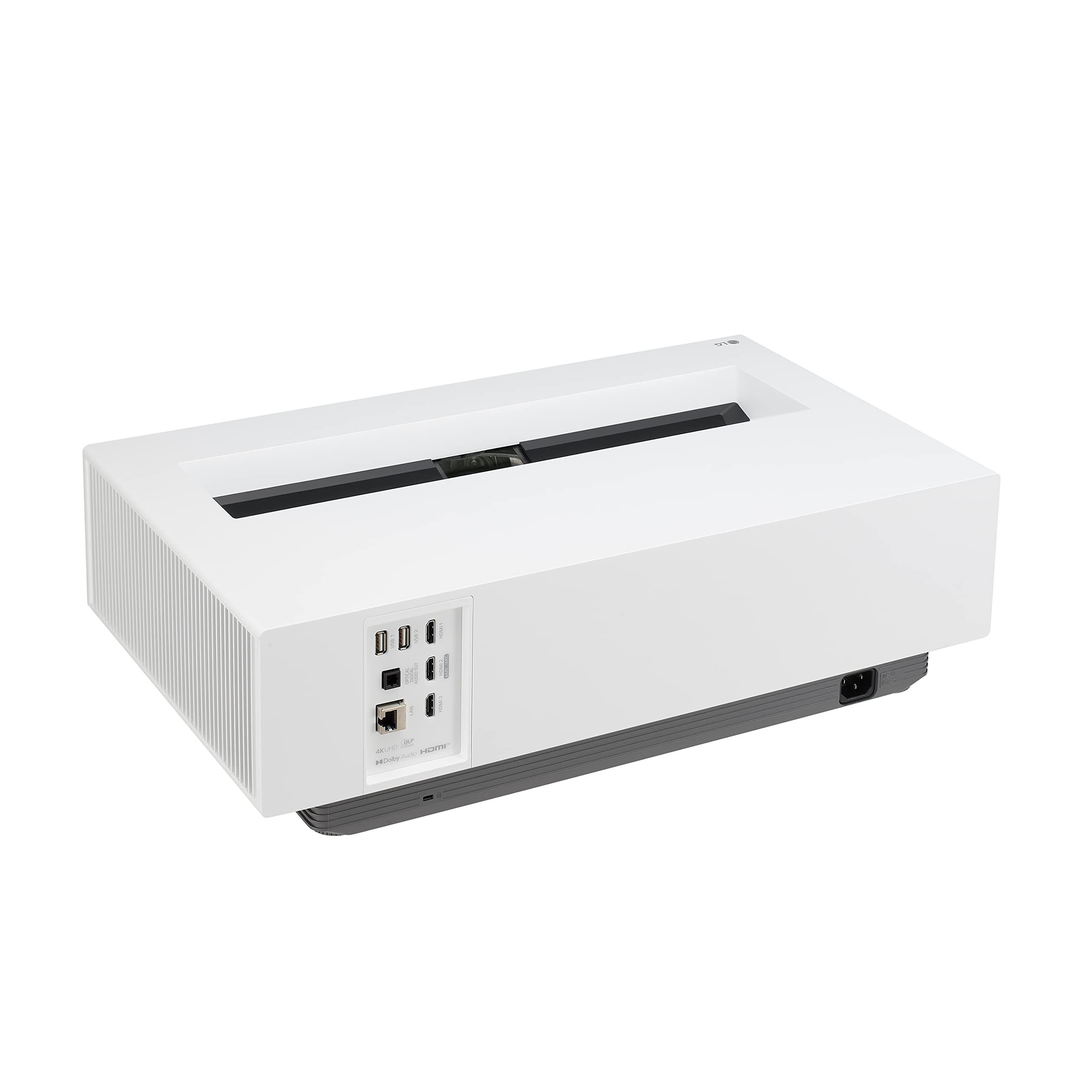 LG CineBeam UHD 4K Projector HU715QW - DLP Ultra Short Throw Laser Smart Home Theater Projector, White