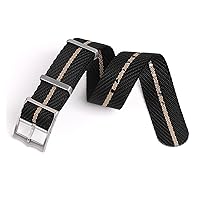 20mm 22mm Smooth Nato Nylon Strap Black/Red/Blue Khaki For Most Watches Seatbelt Wrist Bracelet Watch Band Replacement Men Women