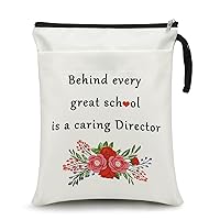 Director Gifts for Women Makeup Bag Book Sleeve Director Appreciation Gifts Assistant Director of Nursing Gifts Cosmetic Bag Book Protector Pouch Birthday Christmas Retirement Gifts