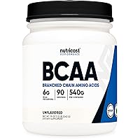 Nutricost BCAA Powder 2:1:1 (Unflavored) 90 Servings - Branched Chain Amino Acids