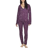 Splendid To The Moon Knit Pajama Set S, Sugar Plum