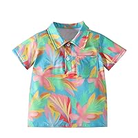 T Shirt Top Boys Girls Short Sleeve Prints Casual Tops with Pocket for Kids Clothes Boys Size 6 Thermal Shirts