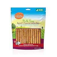 Canine Naturals Beef Chew - Rawhide Free Dog Treats - Made with Real Beef - Poultry Free Recipe - All-Natural and Easily Digestible - 40 Pack of 5 Inch Stick Chews