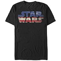 Star Wars Men's Sw USA Flag Graphic T-Shirt