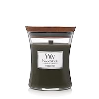 WoodWick Medium Hourglass Candle, Fraser Fir - Premium Soy Blend Wax, Pluswick Innovation Wood Wick, Made in USA