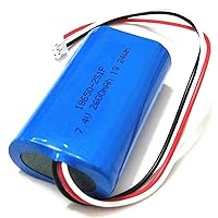 7.4V 2600Mah 2S1P Rechargeable Power Lithium Battery Pack, High Performance Backup Battery, with Connector + PCB & NTC Protection