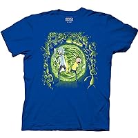 Ripple Junction Rick and Morty Adult Portal and The Monsters Crew T-Shirt