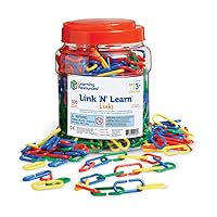 Learning Resources Link 'N' Learn Links - 500 Pieces, Ages 3+, Preschool Learning Supplies, Toddler Learning Toys, Back to School Supplies,Teacher Supplies