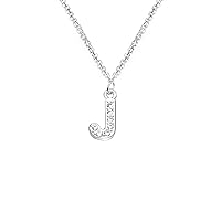 bifriend S925 Silver A-Z 26 Initial Crystal Pendant Chain Choker Necklace For Women Lady Girl