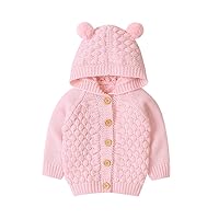 Preemie Jacket Sweater Girl Knit Infant Jacket Coat Hooded Baby Warm Outwear Boy Knitted Infant Sweaters