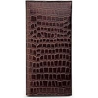 Genuine Leather Phone Wallet Case, Cover for iPhone SE 2022 Long Purse Card Holder Holds Bank Card Photos Cash 7.24 × 3.74 Inch (Color : Brown)