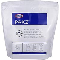 Pakz Professional Coffee Equipment Cleaner - 20 Packets - Cleans Brew Basket and Server Simultaneously