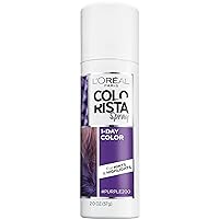 Colorista 1-Day Washable Temporary Hair Color Spray, Purple, 2 Ounces