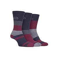 3 Pack Mens Cushioned Lightweight Summer Cotton Hiking Socks for Warm Weather