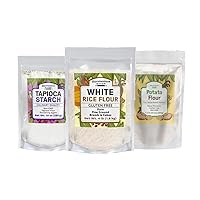Unpretentious Tapioca Starch, White Rice Flour, & Potato Flour Bundle, Flour & Starch, Baking & Cooking, Versatile Ingredients