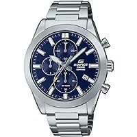 Casio Men's Chronograph Quartz Watch with Stainless Steel Strap EFB-710D-2AVUEF, Silver, Bracelet