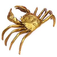 CHUNCIN - Feng Shui Brass Crab Statue, Crab Sculpture, Home Garden Decorations Accessories Sculpture Art Crab Shaped Statue Chinese Gold Metal Lucky Charm Pure Brass,Crab E (Color : Crab a)