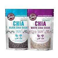 Suncore Foods – Tiny but Mighty Seed Bundle 2 Pack – 1 Black Chia Seeds & 1 White Chia Seeds