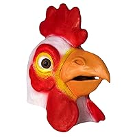 Men's Deluxe Adult Latex Chicken Mask (item may vary from the image on site)