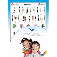 Pronouns Flash Cards and Sight Words - Vocabulary Reading Picture Cards for Babies, Toddlers 2-4 Years and Kids