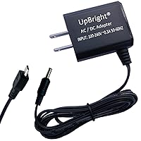 UpBright 5V 2A AC/DC Adapter Compatible with Pyle Pro PPHP634B PPHP834B PPHP835B PPHP836B PPHP838B PPHP854B PPHP2835B PPHP2836B 3.7V Li-ion Battery Bluetooth Portable PA Speaker Power Supply Charger