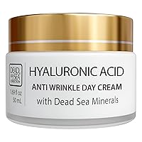 Dead Sea Collection Anti-Wrinkle Day Cream for Face with Hyaluronic Acid and Sea Minerals - Nourishing and Moisturizer Face Cream (1.69 fl.oz)