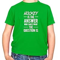 Hockey is The Answer Who Cares What The Question is - Childrens/Kids Crewneck T-Shirt