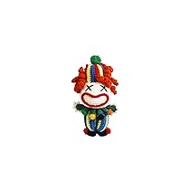Yarn Handmade Joker Charm Keychain Cloth Doll Fairy Baby Lost Boyfriend Circus Funny