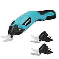 Loboo Idea Power Electric Fabric Scissors Box Cutter For Crafts, Sewing,  Cardboard,Cordless Electric Scissors Fabric Cutter with 2 Cutting Blades,  Zip