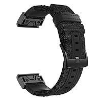 26 22mm Canvas Quick Release Watchband Strap For Garmin Fenix 6X 6 Pro 5X 5 Plus Smart Watch Easyfit Wrist Band Strap Fenix 7 7X