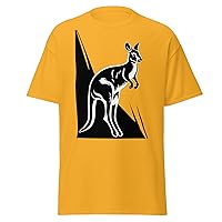 Hop into Style with Our Kangaroo Graphic Tee - Trendy Animal Print T-Shirt for Men and Women