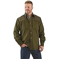 Guide Gear Beartrack Mens Wool Shirt Jacket Long Sleeve, Warm Button Down