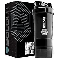 Aelona Spider Gym Shaker Bottle, Shakers for Protein Shake with 2 Storage Compartment Gym protein shaker for workout (High Density Polyethylene, Pack of 1, Black)