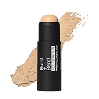 Palladio BUILD & BLEND Foundation Stick, Medium Coverage Buildable Contour Stick for Face, Ultra Blendable Creamy Formula for a Natural Shine Free Finish, Professional Makeup for Perfect Look, 0.25 Ounce (Natural Beige)