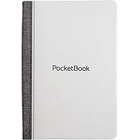 Pocketbook Faux Leather Book Cover with Sleep Cover Function for 6 Inch Pocketbook E-Reader - White