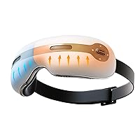ALLJOY Eye Massager with Heat and Cooling for Migraines, Dry Eyes, and Dark Circles - Rechargeable Bluetooth Music Heated Eye Mask Massager for Sleeping and Relaxing - Ideal Gifts for Men/Women, Gray