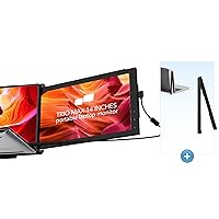 Monitor with Laptop Levstand, Mobile Pixels 12.5 Inch Full HD IPS USB A/Type-C USB Powered On-The-Go(1 Monitor Plus Kickstand and 1* Laptop Levstand)