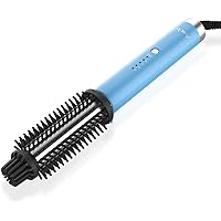 AmoVee Curling Iron Brush 1 Inch & Dual Voltage Hair Brush