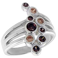Sterling Silver Right Hand Ring 3/4 inch, Sizes 6-10