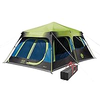 Coleman Camping Tent with Instant Setup, 4/6/8/10 Person Weatherproof Tent with WeatherTec Technology, Double-Thick Fabric, and Included Carry Bag, Sets Up in 60 Seconds