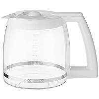 Cuisinart DGB-500WRC 12-Cup Replacement Coffee Carafe, White , 8.5 x 8.2 x 7.4 inches